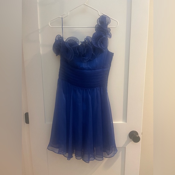 Arden B Blue Cocktail Dress - Picture 3 of 3